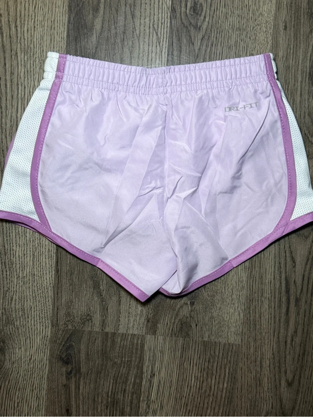 Nike Toddler Lavender Athletic Shorts with White Swoosh